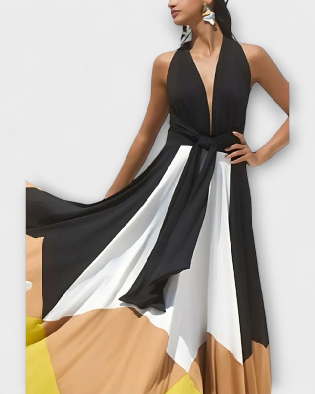 Madeleine - Langes Kleid mit Offenem Rücken