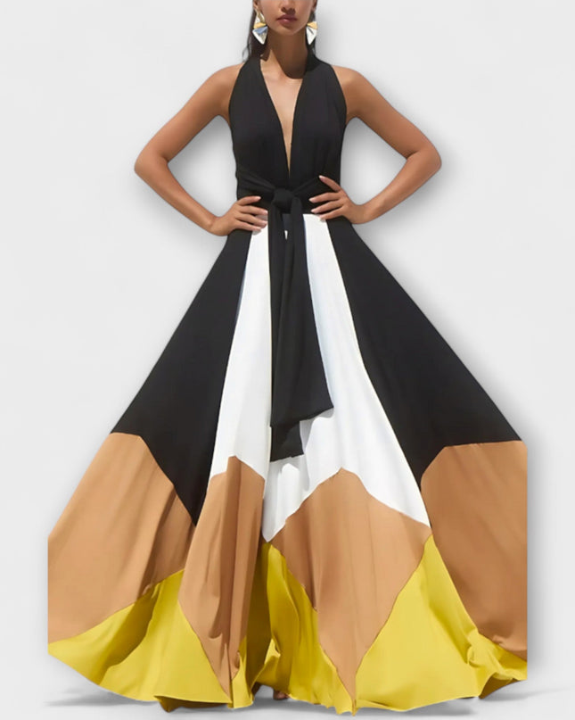 Madeleine - Langes Kleid mit Offenem Rücken