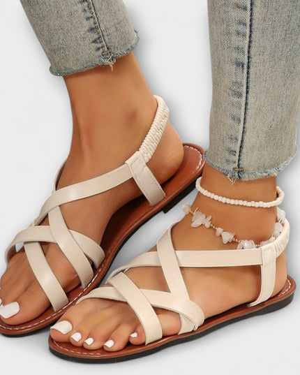 Carola - Damen Sandalen mit leichtem Kreuzverschluss