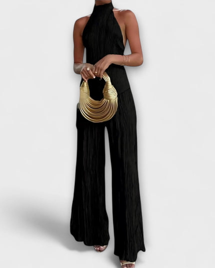 Pilarica - Elegantes plissiertes asymmetrisches Set