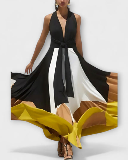 Madeleine - Langes Kleid mit Offenem Rücken