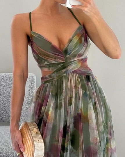 Leni – Florales Maxikleid