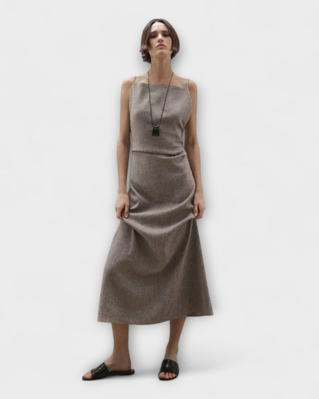 Chiara - Fließendes Maxikleid aus Leinenmischung