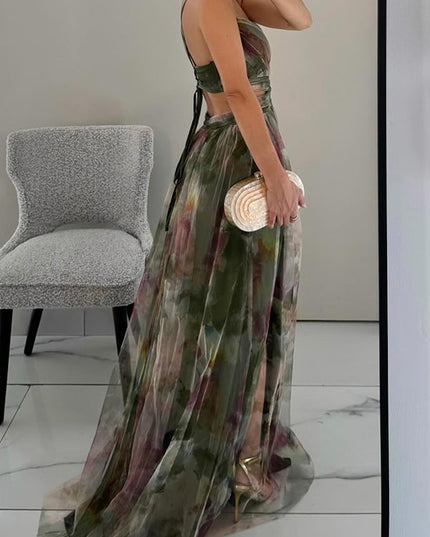 Leni – Florales Maxikleid