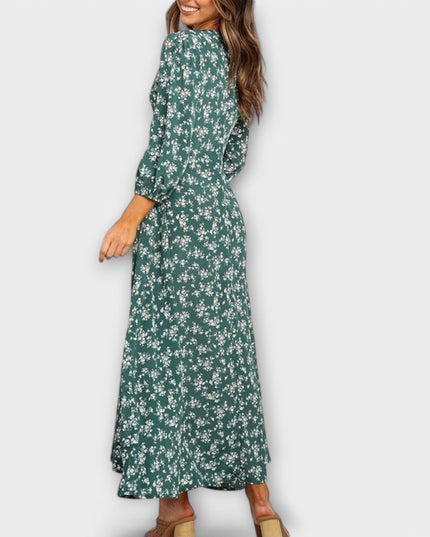 Ottilia - Blumenmuster Maxikleid für Damen