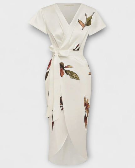 Elfriede - Satin Wickel-Kleid