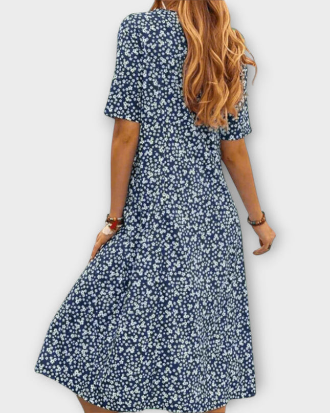 Clemensia - Elegantes Blumenkleid aus Premiumstoff