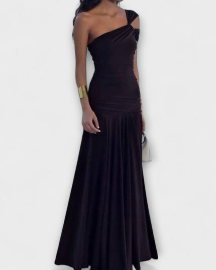 Rosalie - Off-Shoulder Enges Maxikleid