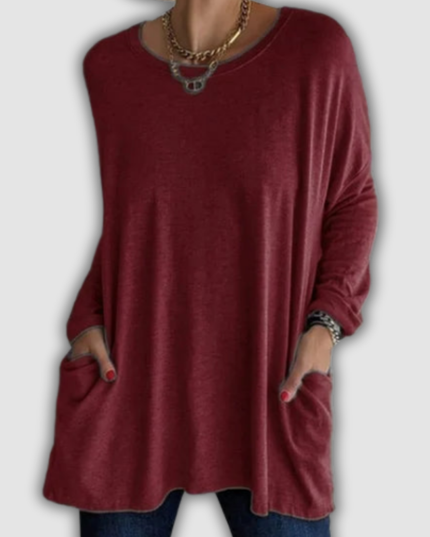 Zenobia - Locker sitzendes Langarmshirt