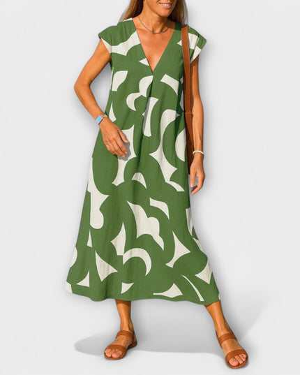 Anita – Leichtes Kleid mit V-Ausschnitt