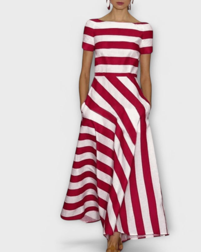 Klara-Louise - gestreiftes Maxikleid