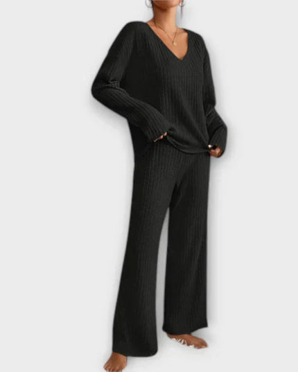 Vanessa - Geripptes Loungset