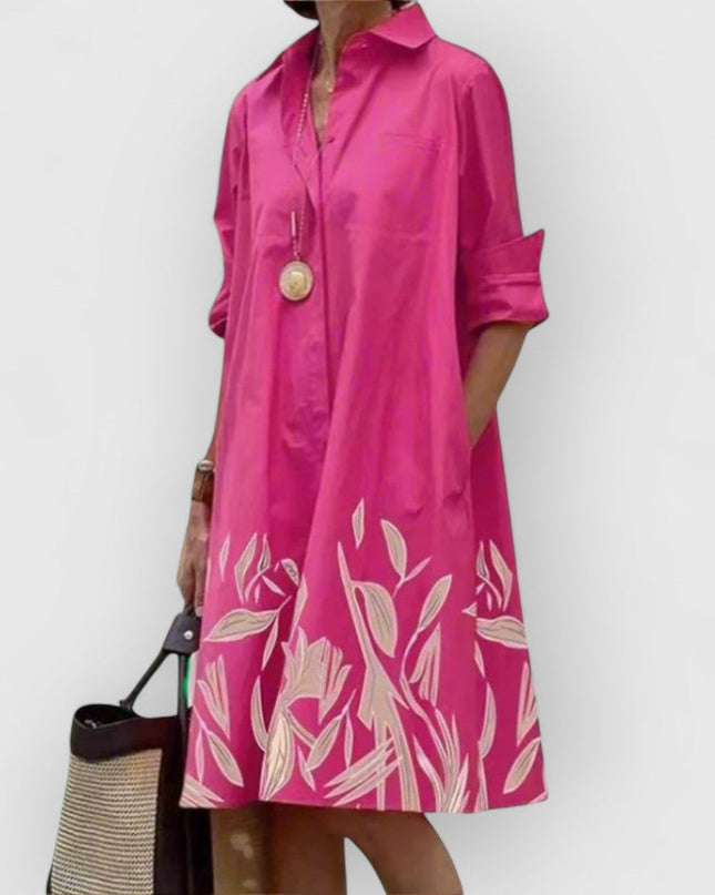 Elina - Rosa Elegantes Kleid
