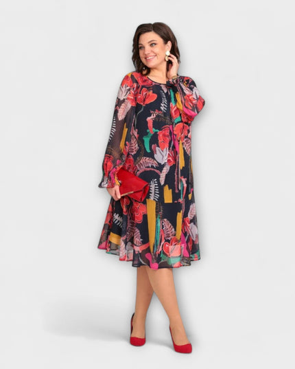 Hermine - Elegantes Plus-Size-Kleid für ultimativen Komfort