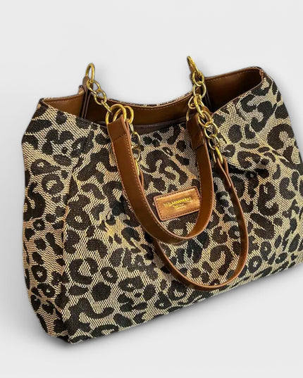 Ilse - Leopard Canvas Tote