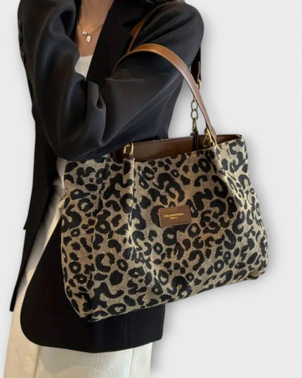 Ilse - Leopard Canvas Tote