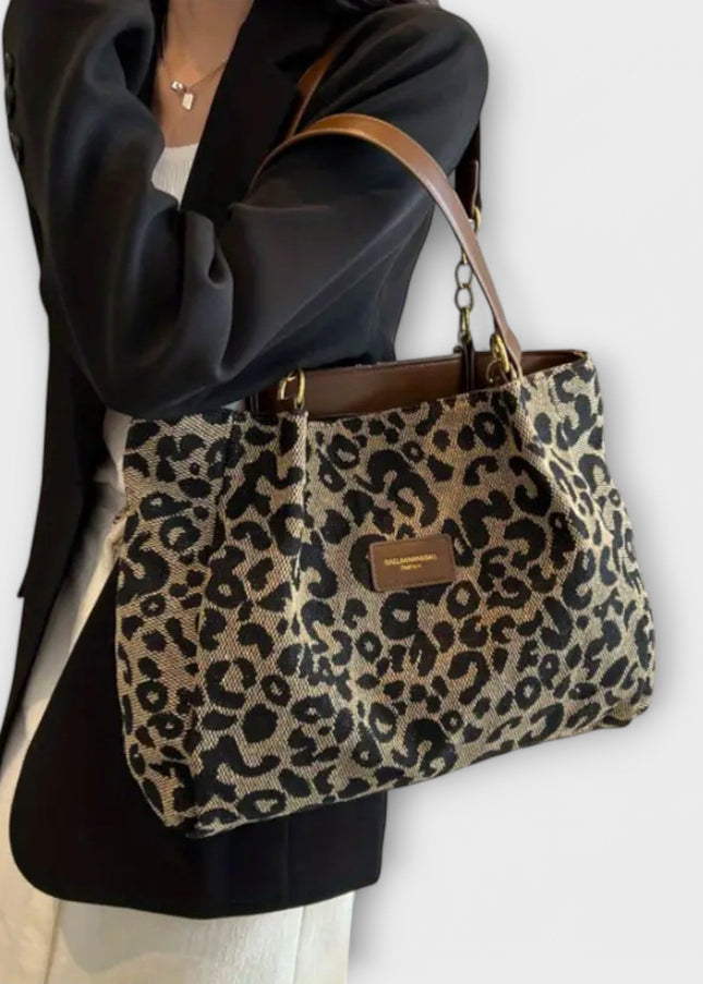 Ilse - Leopard Canvas Tote