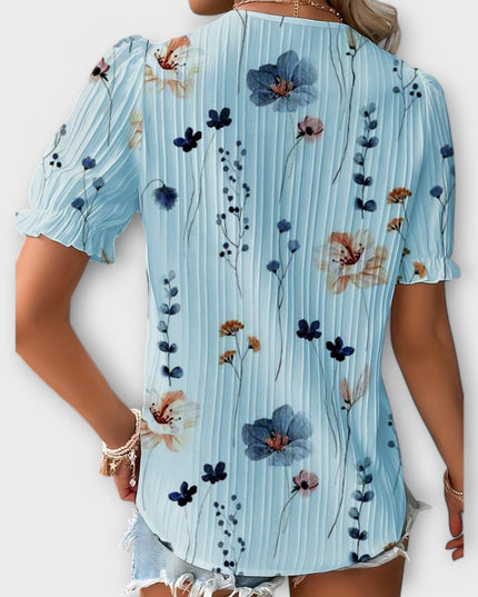 Emily - Modische Bluse mit spitzem Ausschnitt