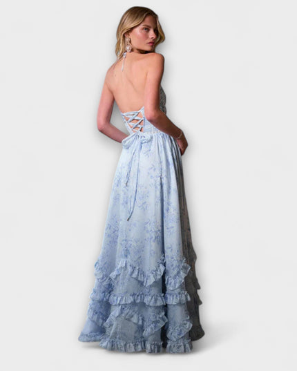 Petra - Chic Langes Fließendes Kleid