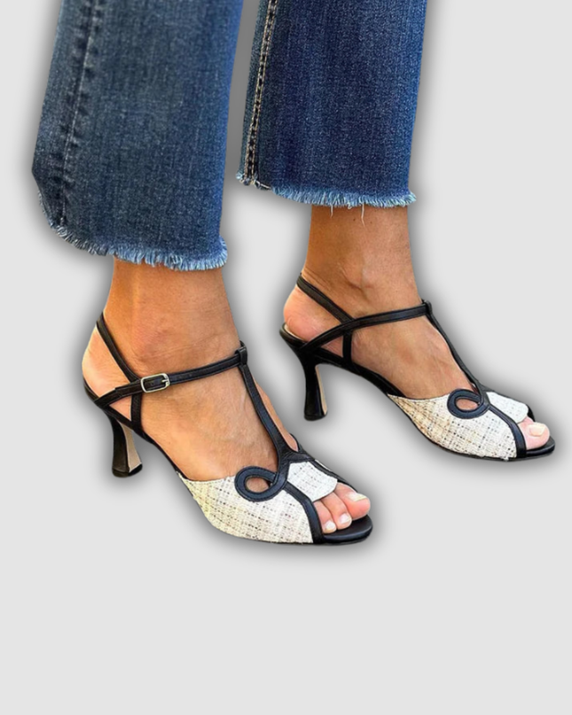 Nova - Retro-Sandalen mit mittlerem Absatz