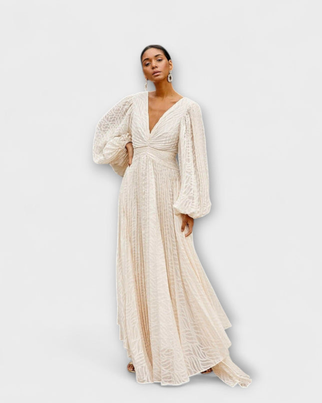 Larissa - Creme Maxi-Kleid von Allegory