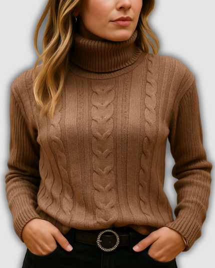 Myla - Leichter Damenrollkragenpullover