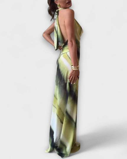 Miriam - Klassisches Tie-Dye Gradient Maxi Kleid