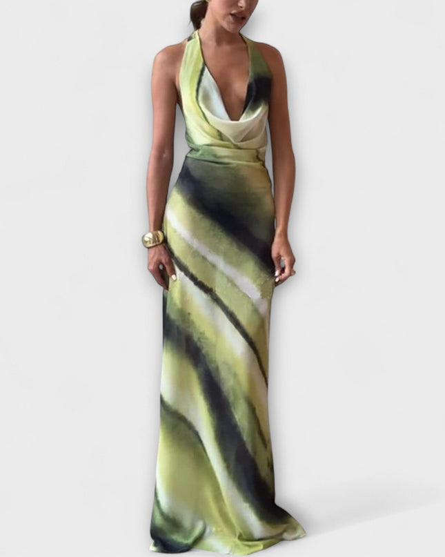 Miriam - Klassisches Tie-Dye Gradient Maxi Kleid