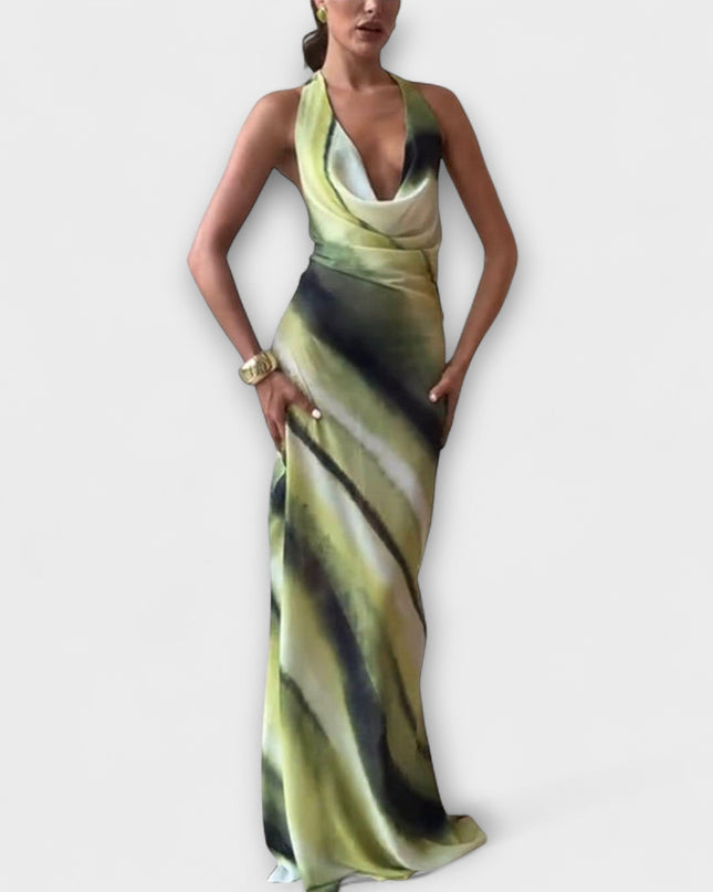 Miriam - Klassisches Tie-Dye Gradient Maxi Kleid