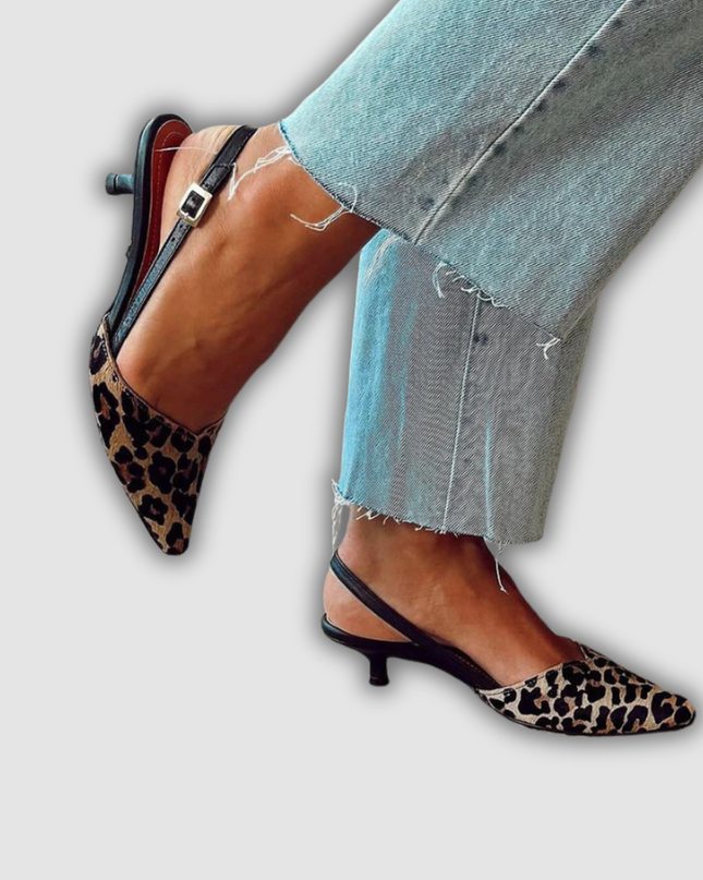Lotta - Slingbacks mit Animal-Print