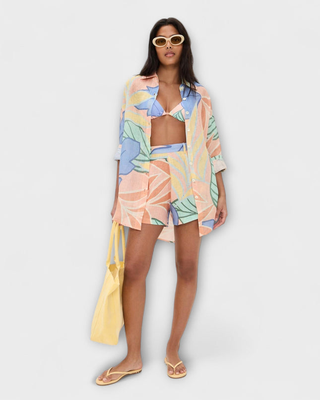 Mary - Tropisches Blattdruck Kurzset von Playa Boyfriend