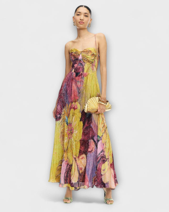 Emma - Maxikleid mit lebhaftem Ikat-Druck