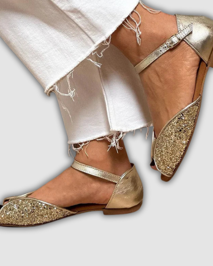 Ilse - Sandalo Flat Glitterato Elegante
