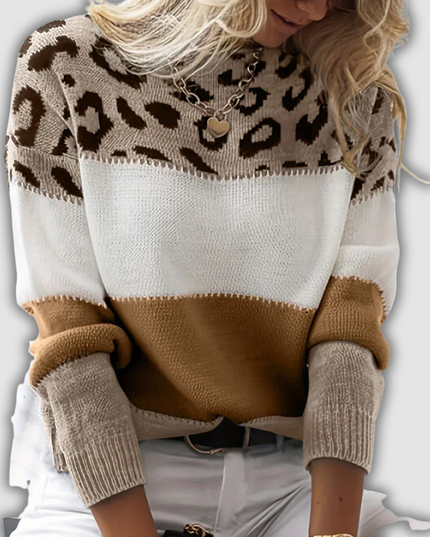 Wendela - Pullover mit Leopardenmuster