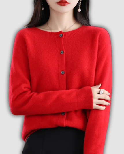 Wilfriede - Klassische Strickjacke