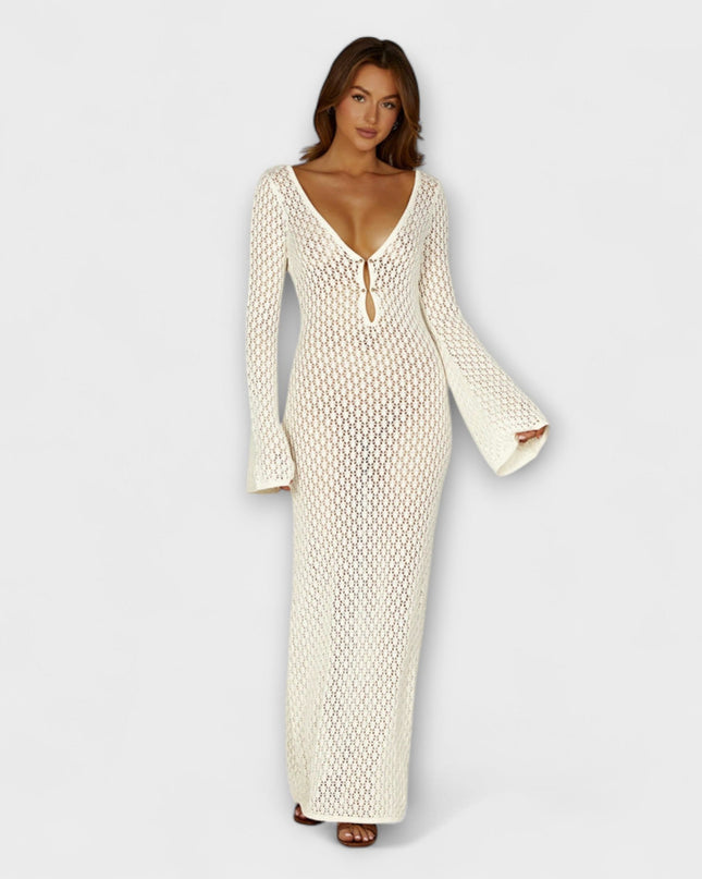 Silke - Weißes Luna Strandkleid