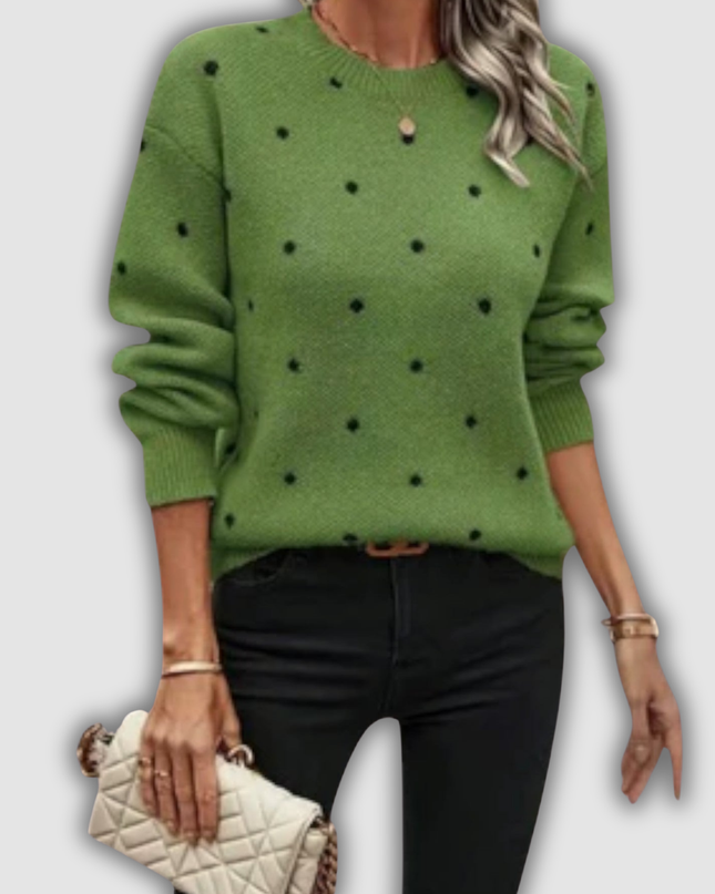 Thalinde – Lässiger Langarm Strickpullover