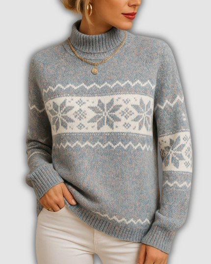Briar - Damen-Weihnachtspullover mit festlichem Print