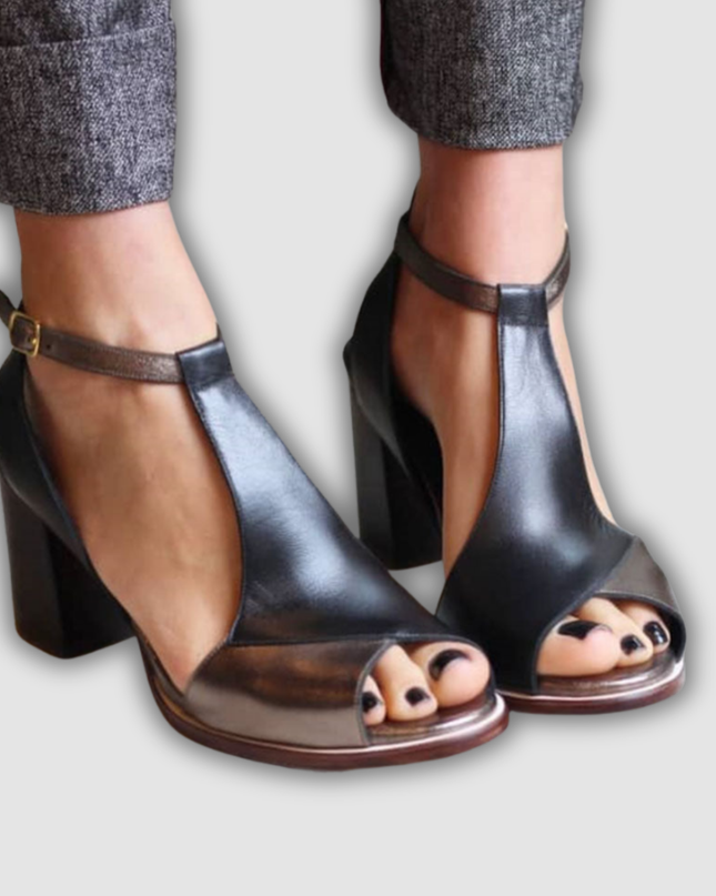 Zenzi - Offene Sandalen mit Absatz