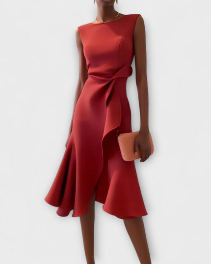 Sarah – Draped Asym Midi