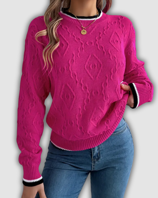 Benedikta - Rundhals Pullover