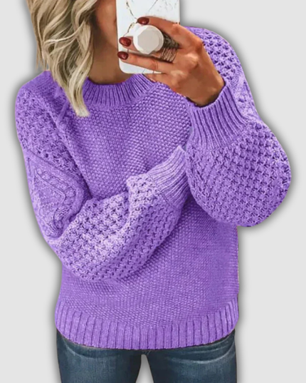 Herta - Kuscheliger Strickpullover