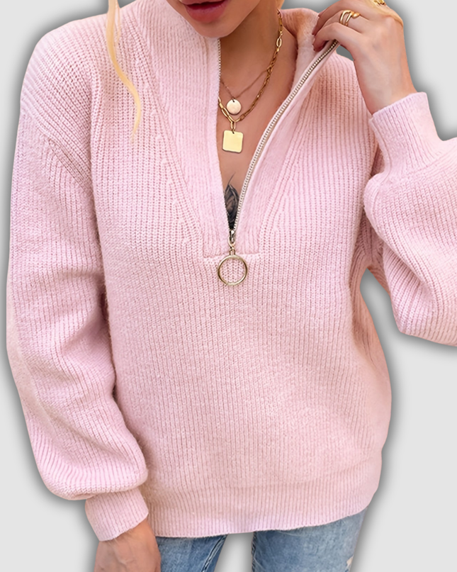 Waltraut - Pullover mit Reißverschluss