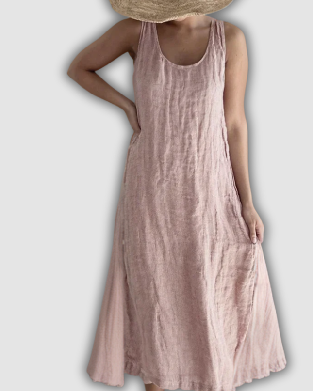 Waltrudis - Elegantes ärmelloses Maxikleid