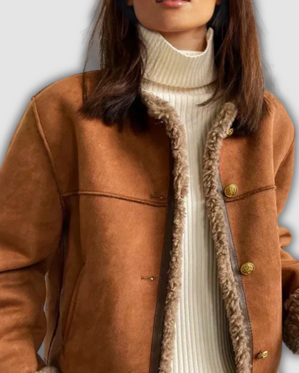Caelith - Warme und raffinierte Lederjacke