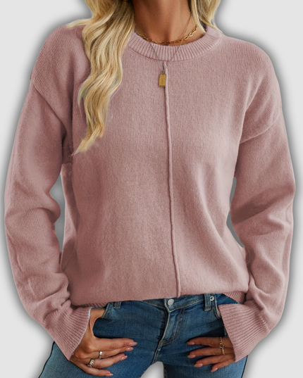 Hannelind - Langarm-Pullover mit Rundhalsausschnitt