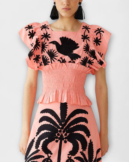 Britta - Schickes Palmbaumkleid