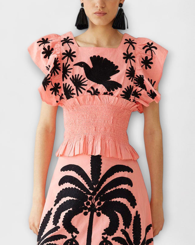 Britta - Schickes Palmbaumkleid