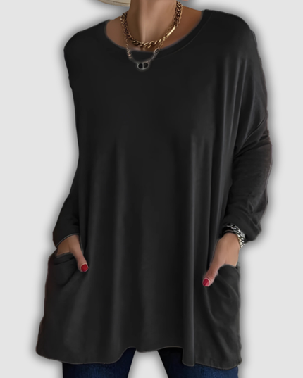 Zenobia - Locker sitzendes Langarmshirt