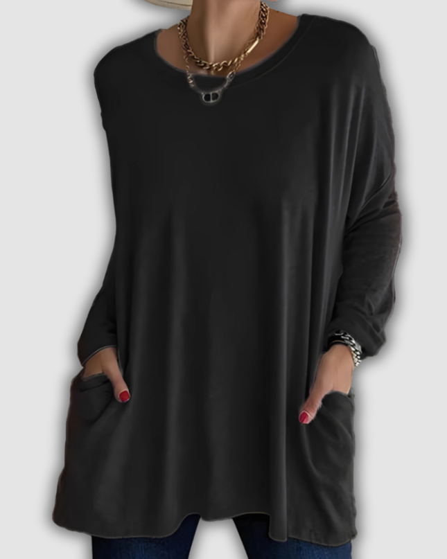 Zenobia - Locker sitzendes Langarmshirt